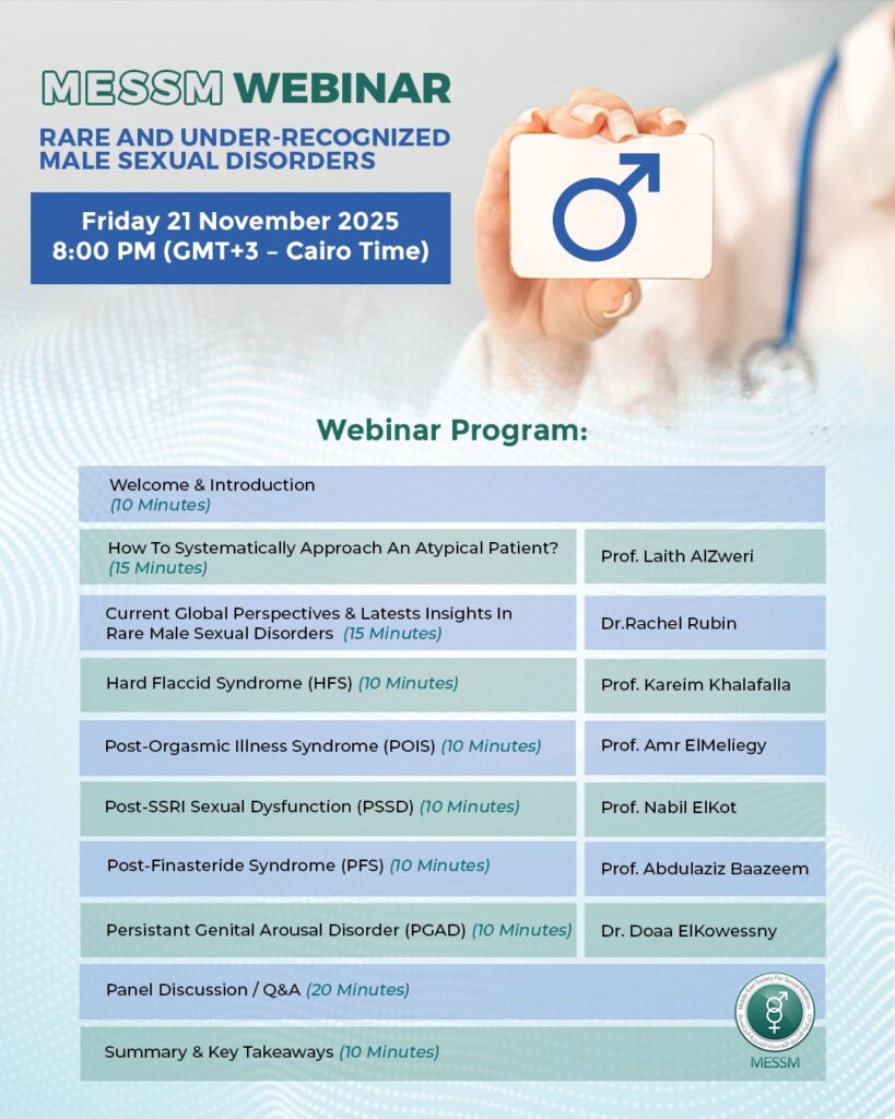 MESSM webinar, Rare and Under-Recognized Male Sexual Disorders